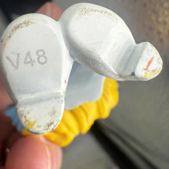 Smurf Smurfette Toy Figure 2011 Peyo Made for McDonalds‎ Red Flower White Dress - Picture 7 of 8